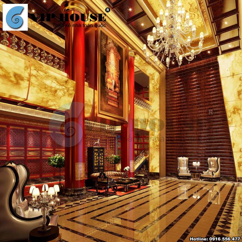 Thiết kế nội thất khách sạn phong cách Á Đông sang trọng
